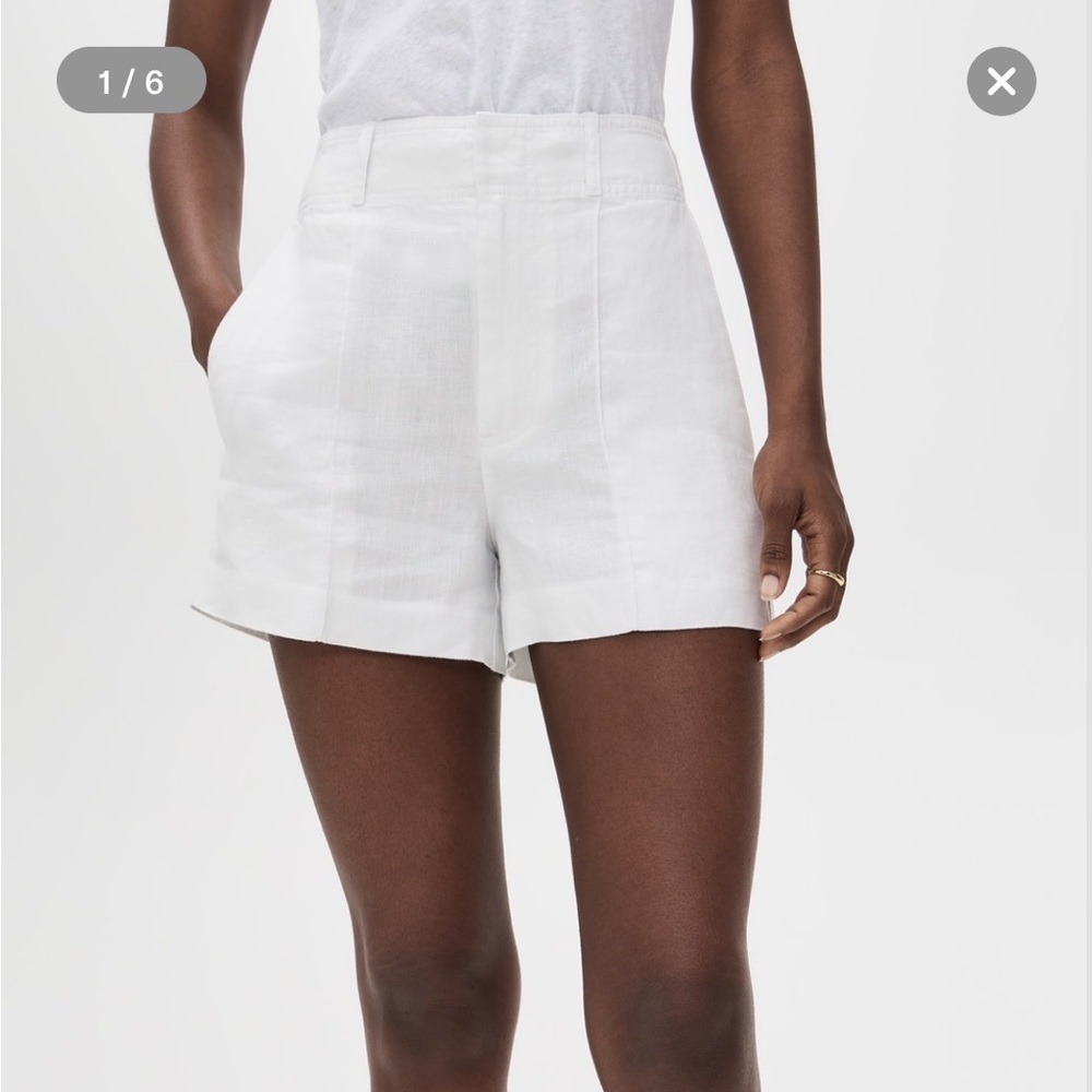 Madewell Women's White Linen Shorts